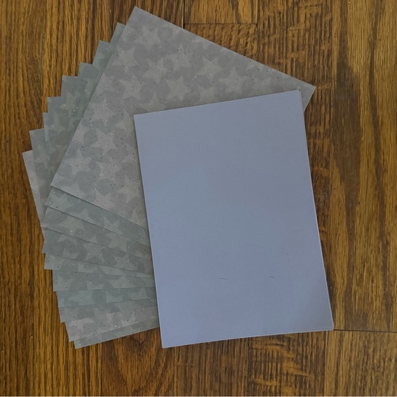 Gray Star Patterned Paper Set - Picture 4 of 4